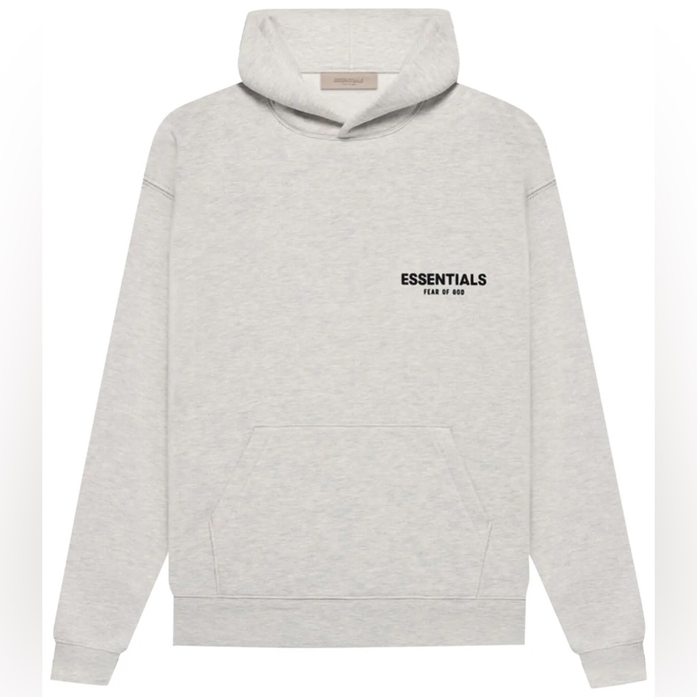 BRAND NEW Fear of God Essentials Light Oatmeal Hoodie Sweatshirt SSENSE TAGGED